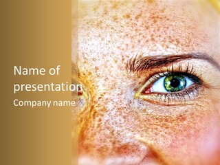 Portrait Macro Senses PowerPoint Template