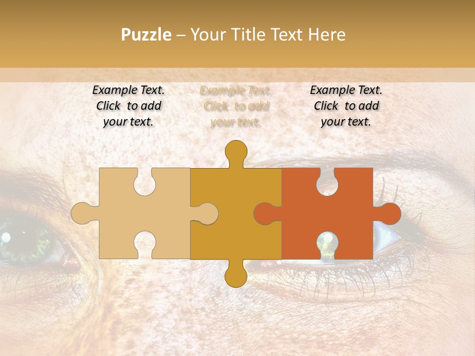 Portrait Macro Senses PowerPoint Template