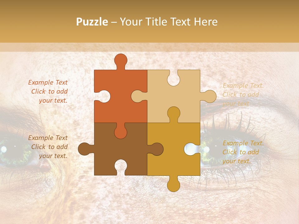 Portrait Macro Senses PowerPoint Template