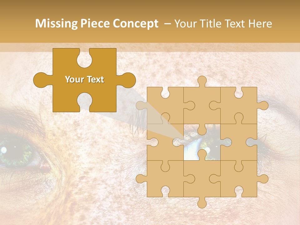 Portrait Macro Senses PowerPoint Template