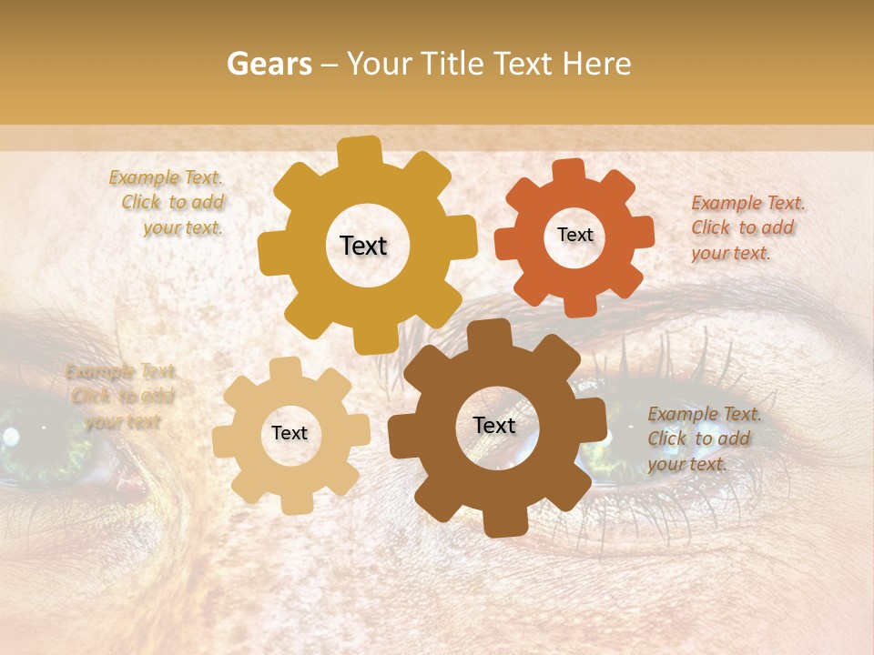 Portrait Macro Senses PowerPoint Template