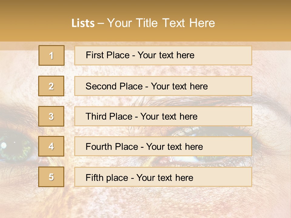 Portrait Macro Senses PowerPoint Template