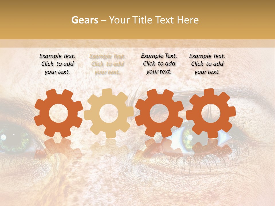 Portrait Macro Senses PowerPoint Template