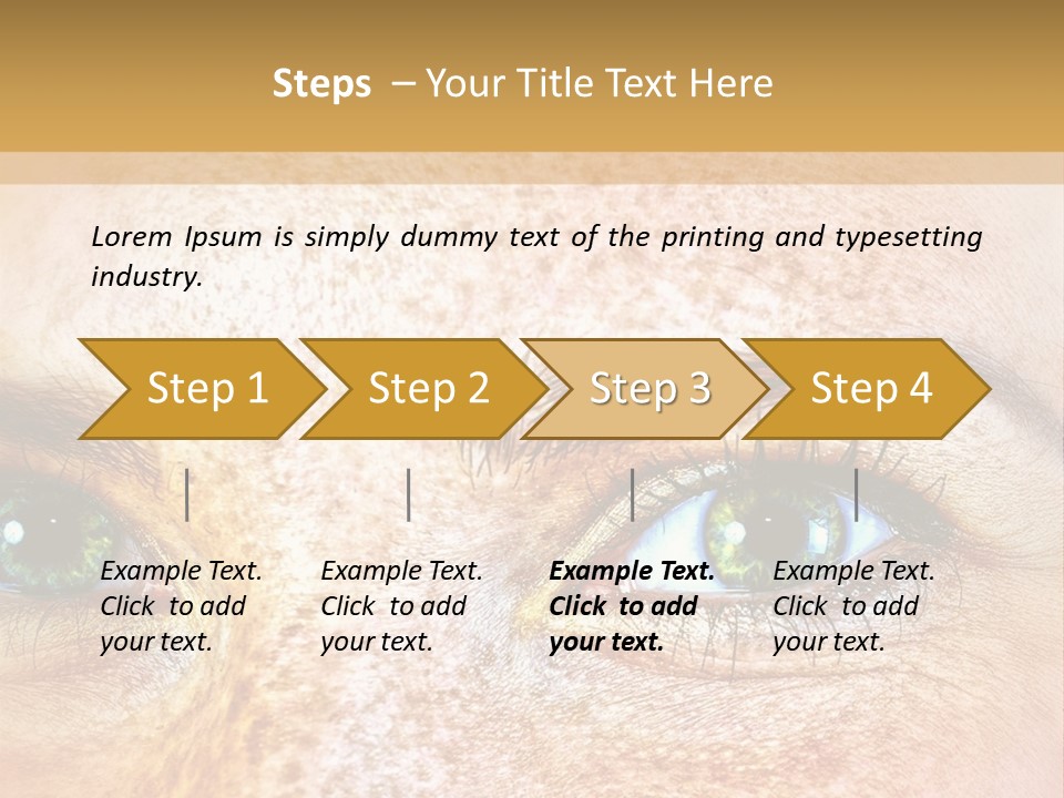 Portrait Macro Senses PowerPoint Template
