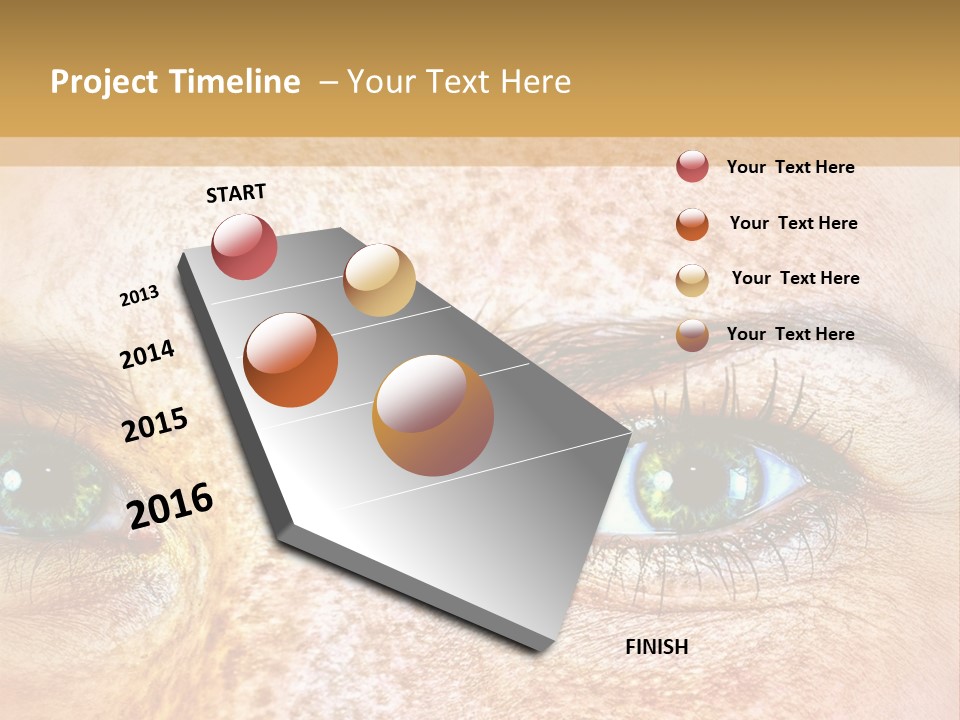 Portrait Macro Senses PowerPoint Template