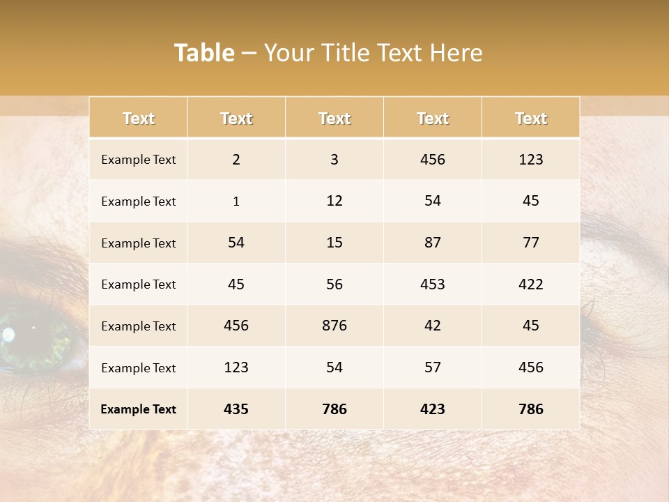 Portrait Macro Senses PowerPoint Template
