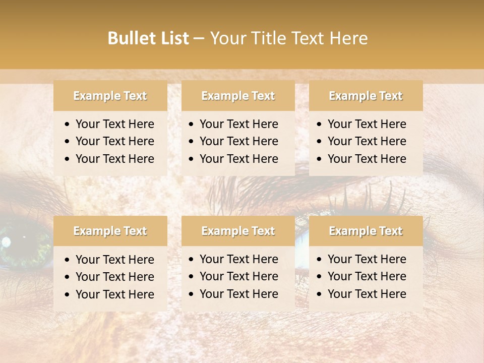 Portrait Macro Senses PowerPoint Template