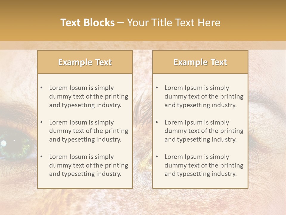 Portrait Macro Senses PowerPoint Template