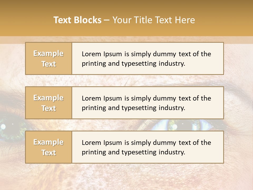 Portrait Macro Senses PowerPoint Template