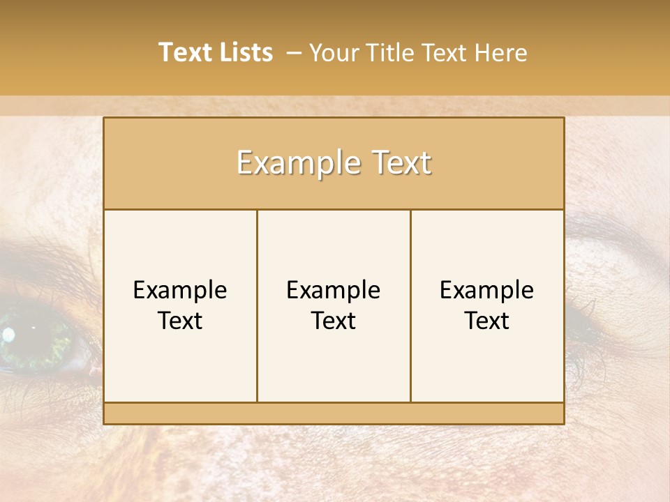 Portrait Macro Senses PowerPoint Template