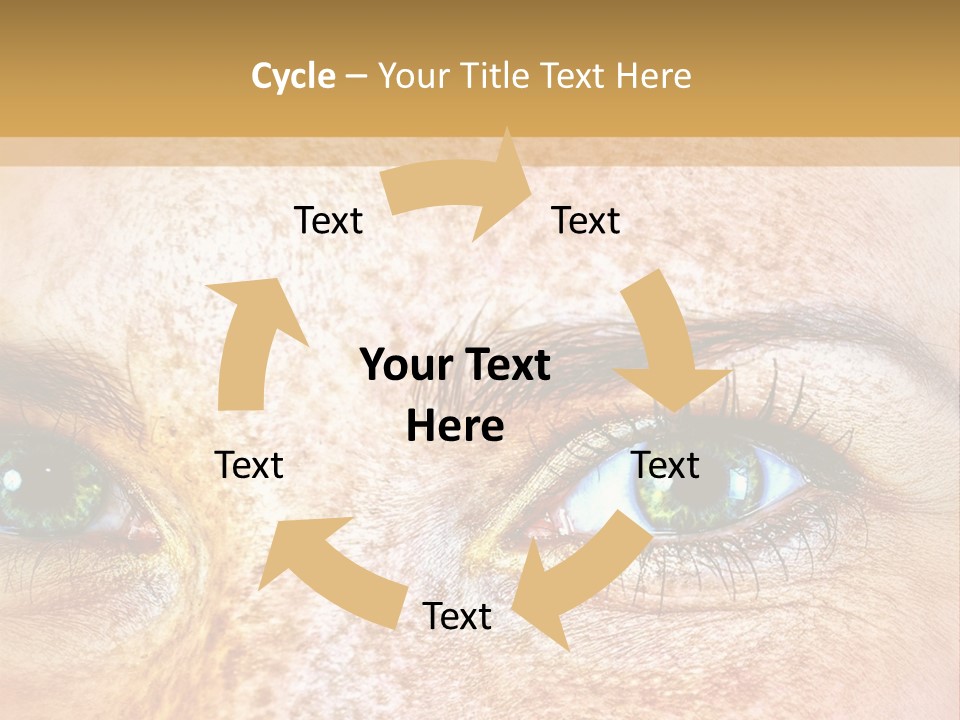 Portrait Macro Senses PowerPoint Template