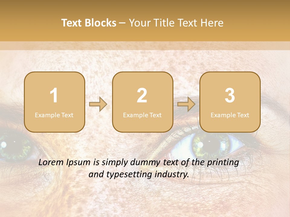 Portrait Macro Senses PowerPoint Template
