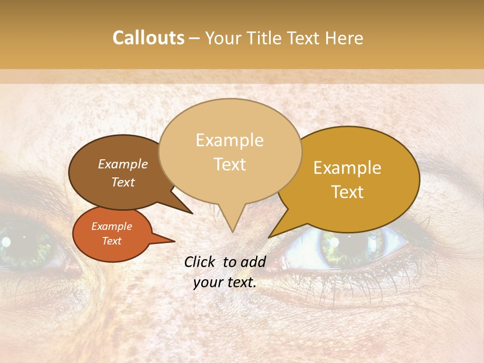 Portrait Macro Senses PowerPoint Template