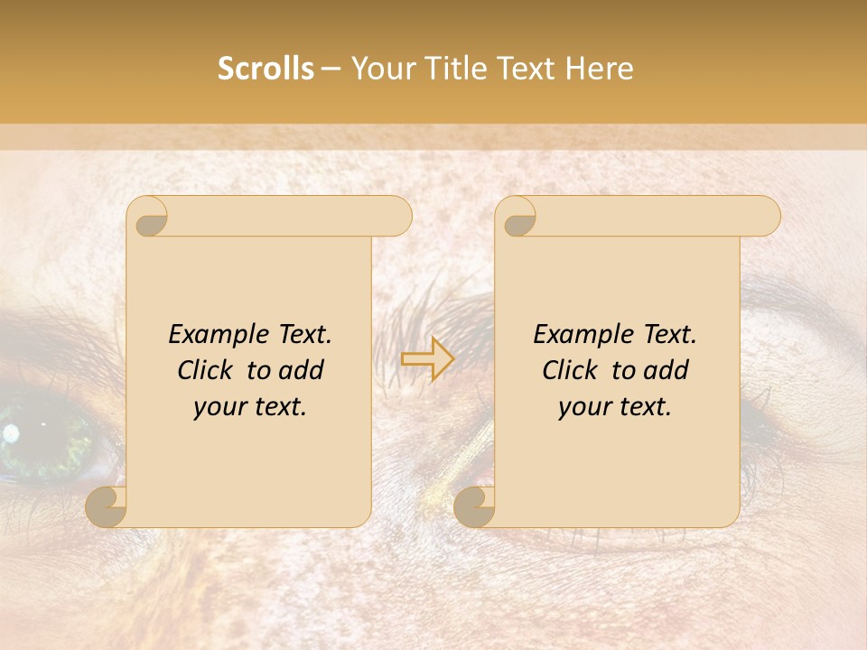 Portrait Macro Senses PowerPoint Template