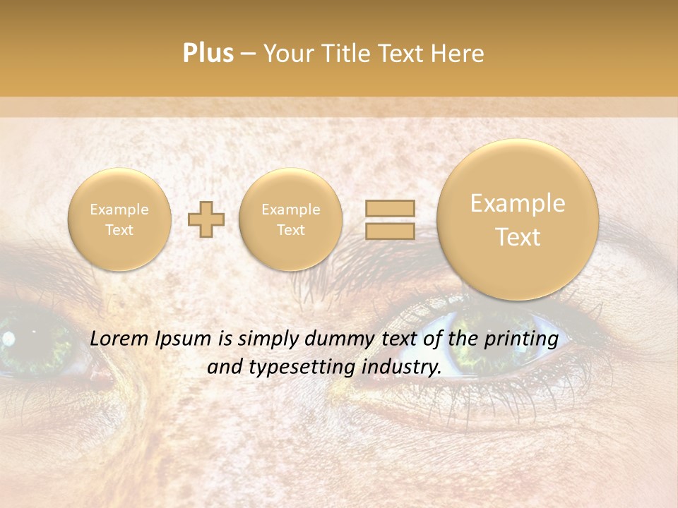 Portrait Macro Senses PowerPoint Template
