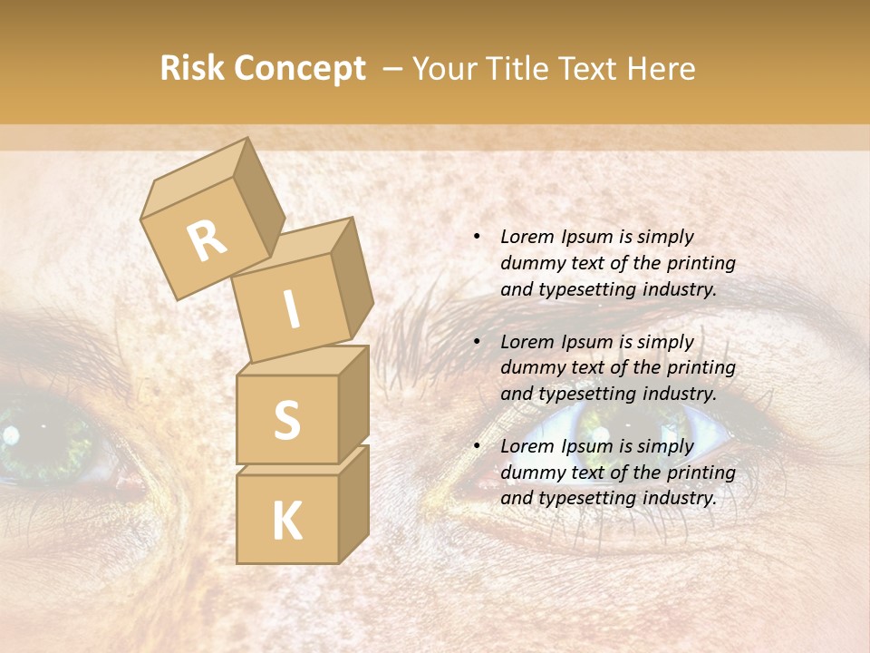 Portrait Macro Senses PowerPoint Template