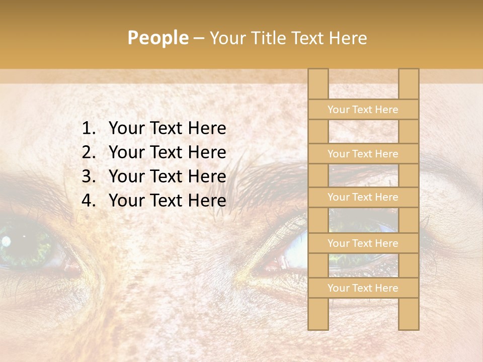 Portrait Macro Senses PowerPoint Template