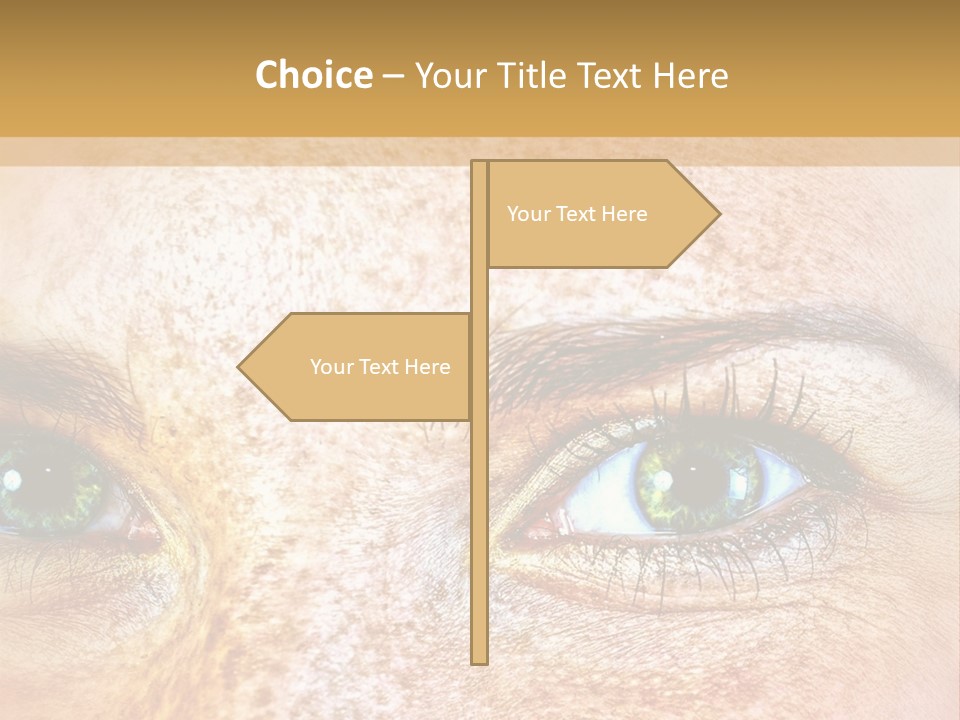 Portrait Macro Senses PowerPoint Template