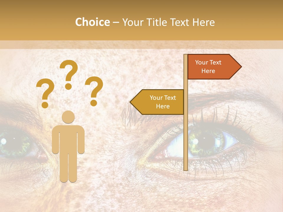 Portrait Macro Senses PowerPoint Template