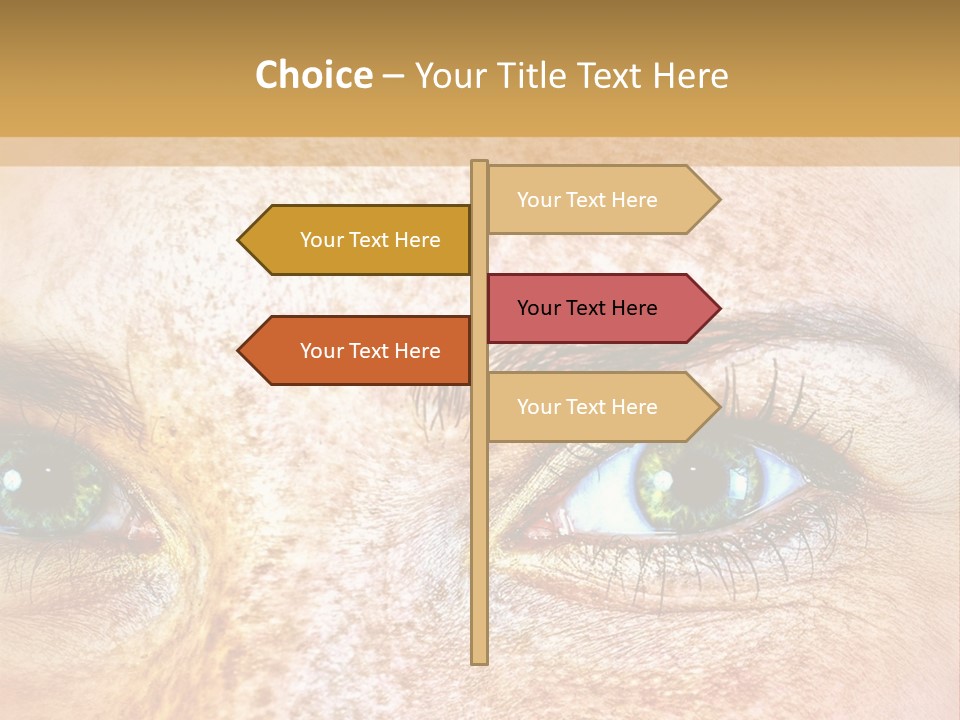 Portrait Macro Senses PowerPoint Template