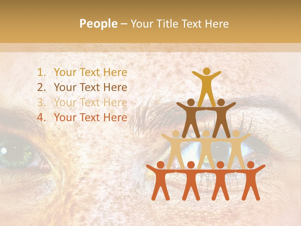 Portrait Macro Senses PowerPoint Template