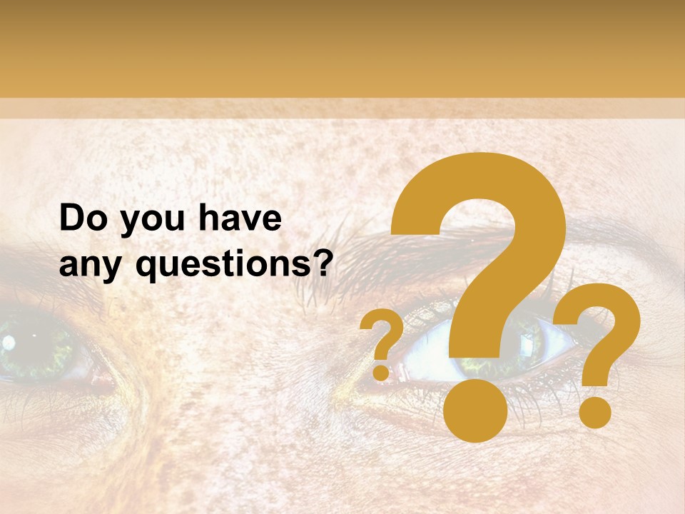 Portrait Macro Senses PowerPoint Template