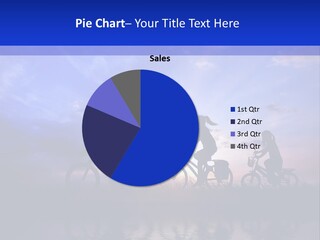 Sundown Kids Bicycle PowerPoint Template