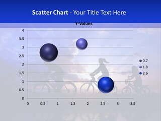 Sundown Kids Bicycle PowerPoint Template