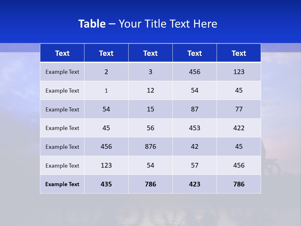Sundown Kids Bicycle PowerPoint Template