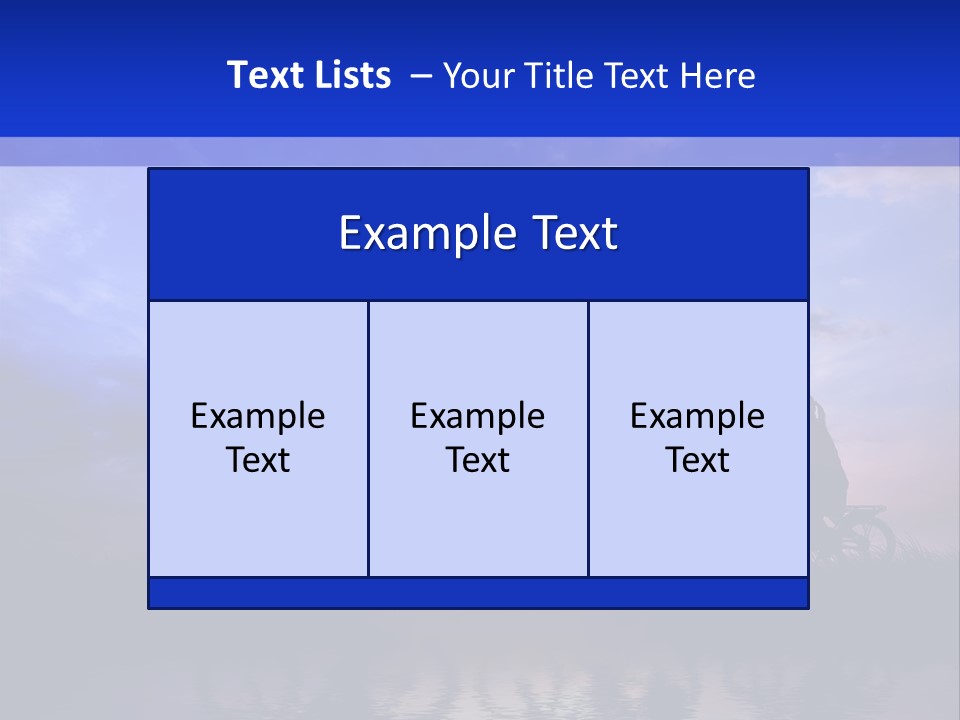 Sundown Kids Bicycle PowerPoint Template
