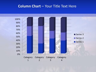 Sundown Kids Bicycle PowerPoint Template