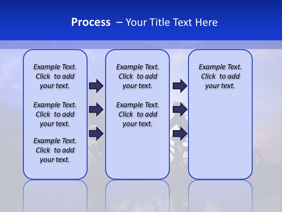 Sundown Kids Bicycle PowerPoint Template