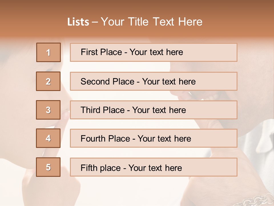 Looking Talk Person PowerPoint Template