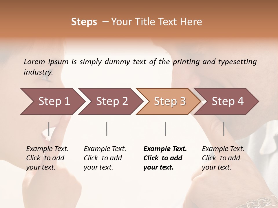 Looking Talk Person PowerPoint Template