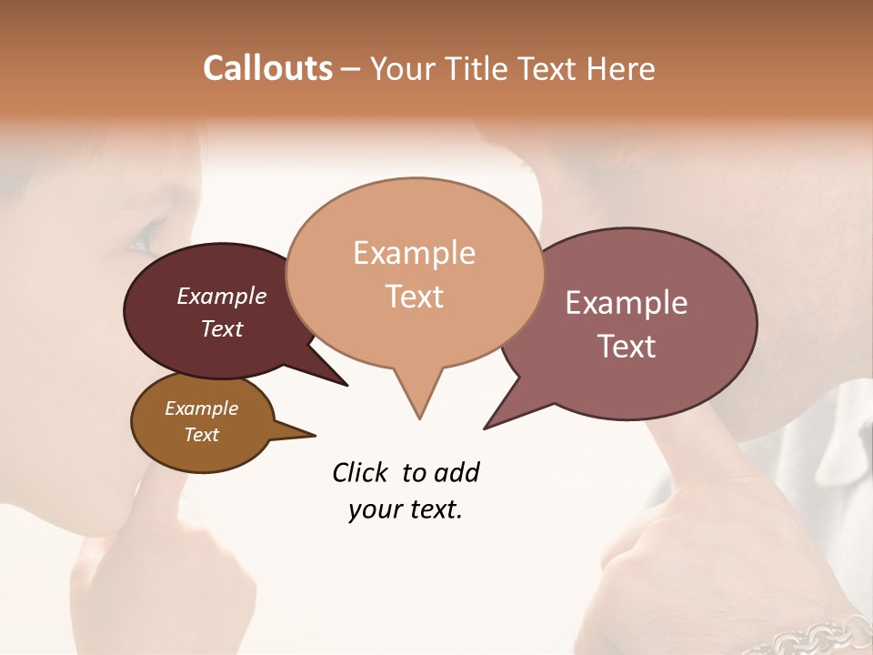 Looking Talk Person PowerPoint Template