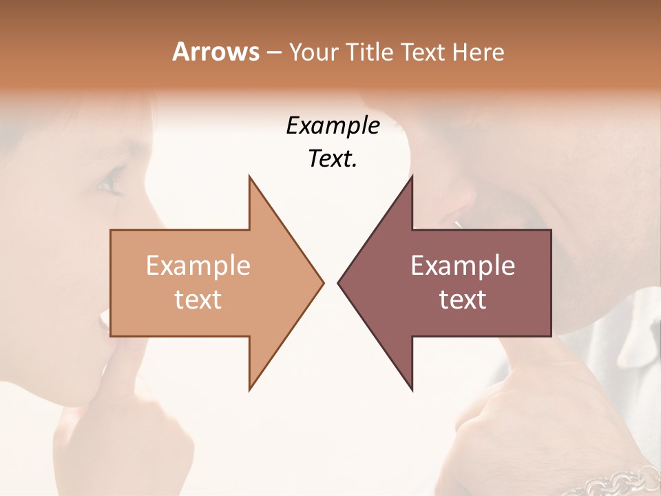 Looking Talk Person PowerPoint Template