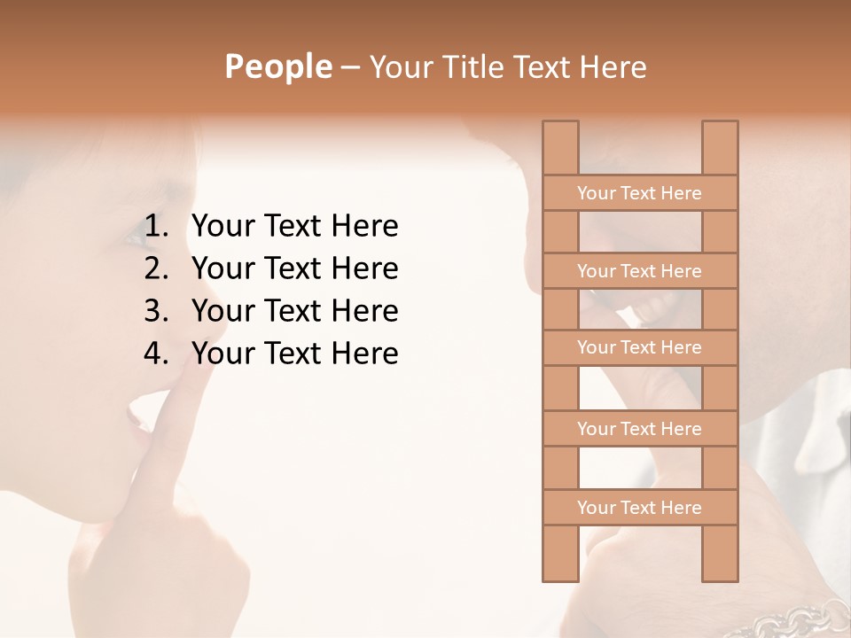 Looking Talk Person PowerPoint Template