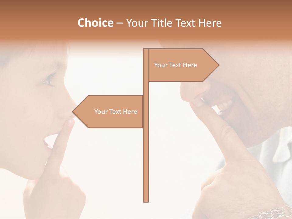 Looking Talk Person PowerPoint Template