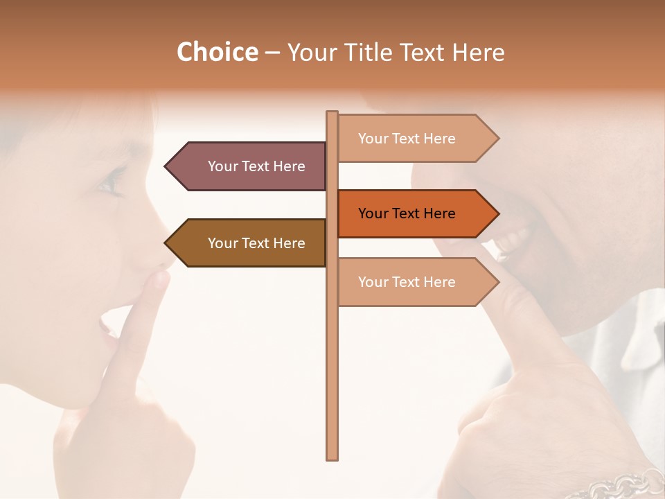 Looking Talk Person PowerPoint Template