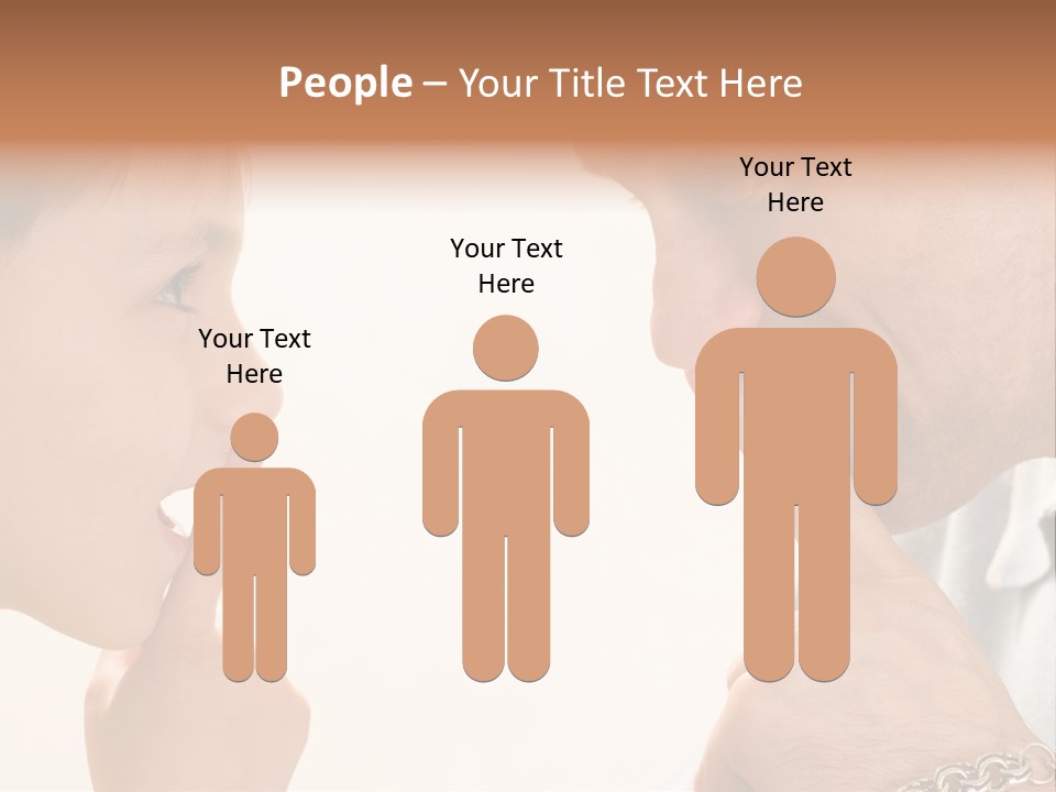 Looking Talk Person PowerPoint Template