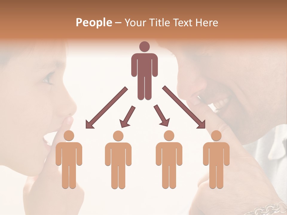 Looking Talk Person PowerPoint Template
