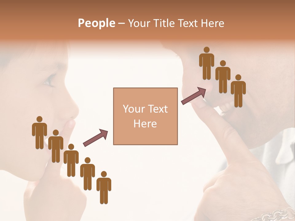 Looking Talk Person PowerPoint Template