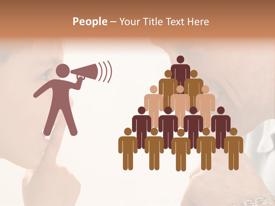 Looking Talk Person PowerPoint Template