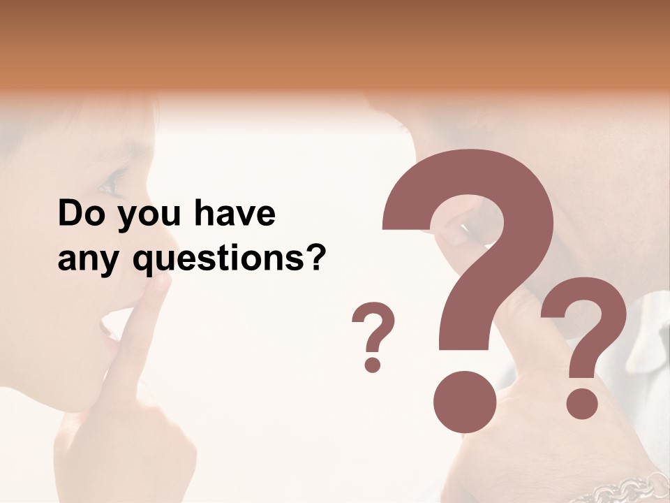 Looking Talk Person PowerPoint Template