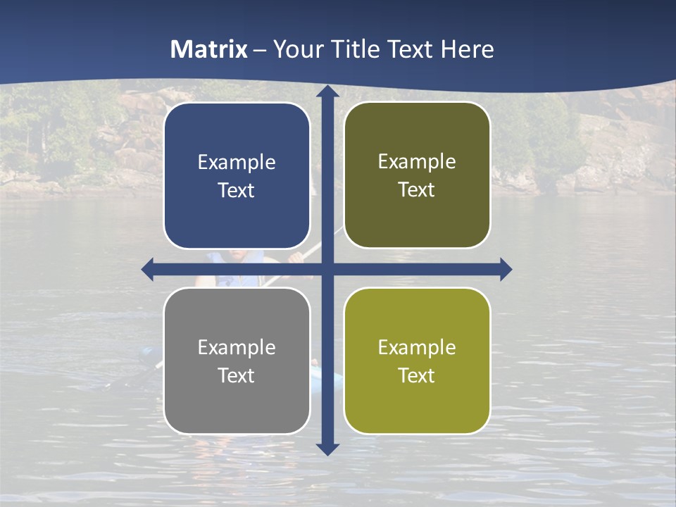 Woods Rocks Tree PowerPoint Template