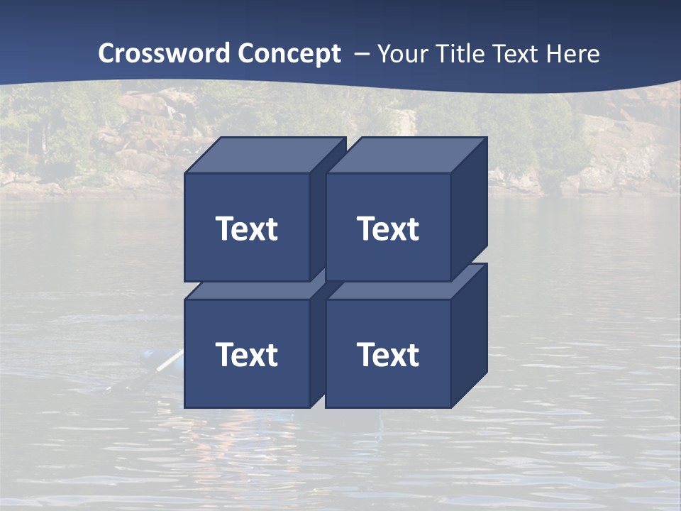 Woods Rocks Tree PowerPoint Template