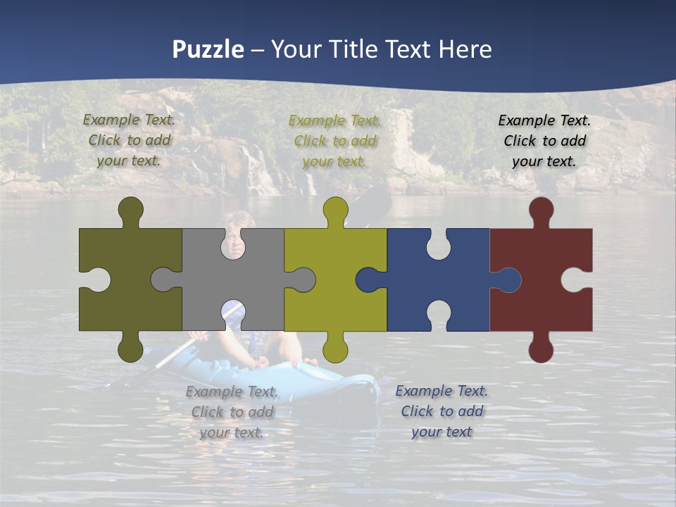 Woods Rocks Tree PowerPoint Template