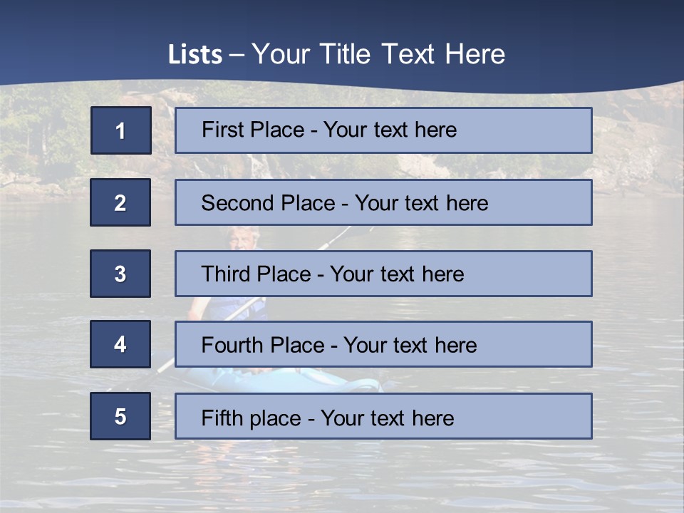 Woods Rocks Tree PowerPoint Template