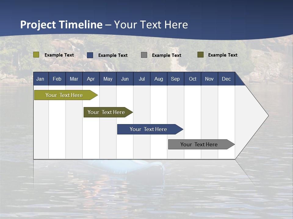 Woods Rocks Tree PowerPoint Template