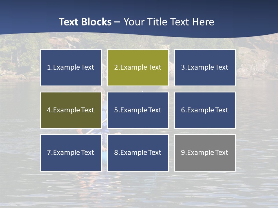 Woods Rocks Tree PowerPoint Template